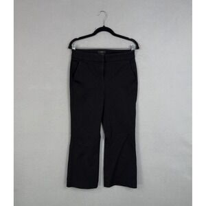 J Crew Pants Womens 4 Hayden Black Crop Flare Twill Stretch Dress Work Office